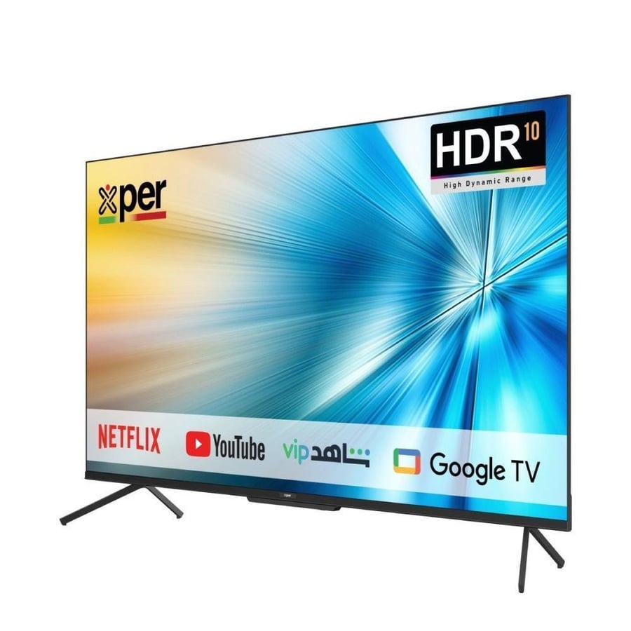شاشة اكسبير 55 بوصة، Google TV سمارت - موديل QLXP4K55GOW QLED 4K