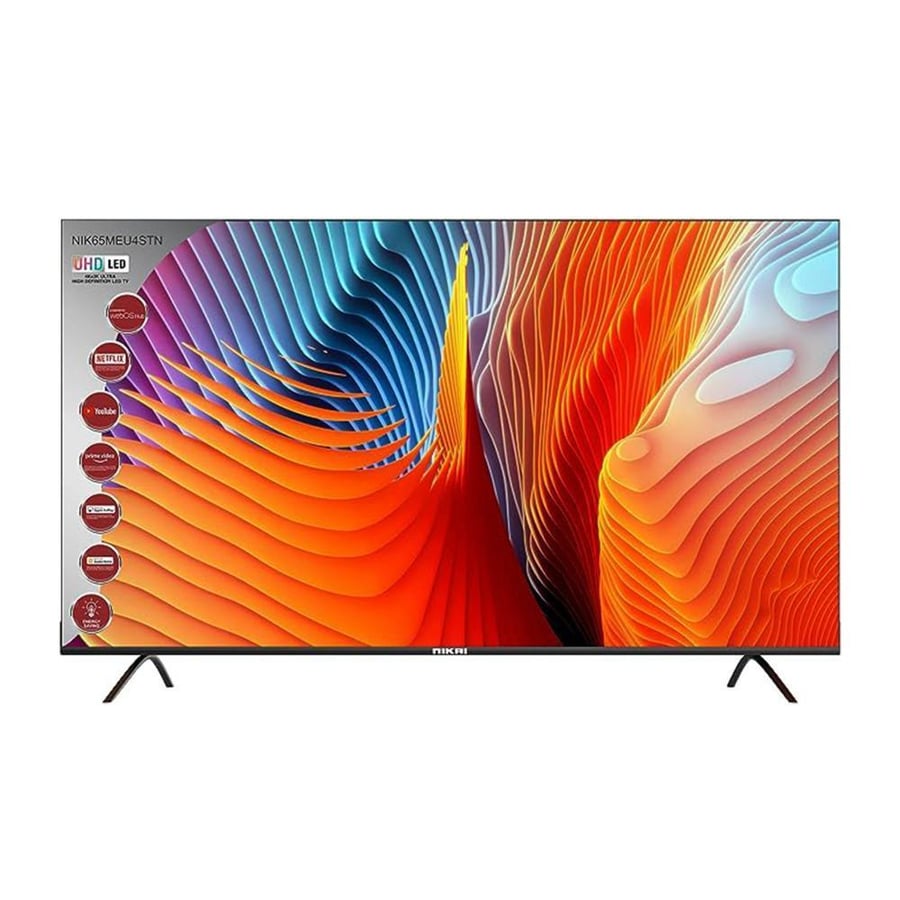 شاشة نيكاي، 65 بوصة، WebOS، UHD، رمادي - موديل NIK65MEU4STN