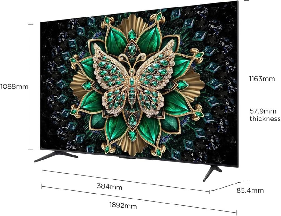 شاشة تي سي ال 85 بوصه QLED K4 جوجل تي في 144 هيرتز