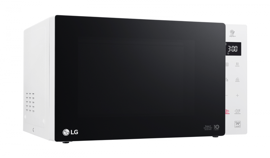 ميكرويف LG، 25 لتر، أبيض، بدون شواية - موديل MS2535GISW