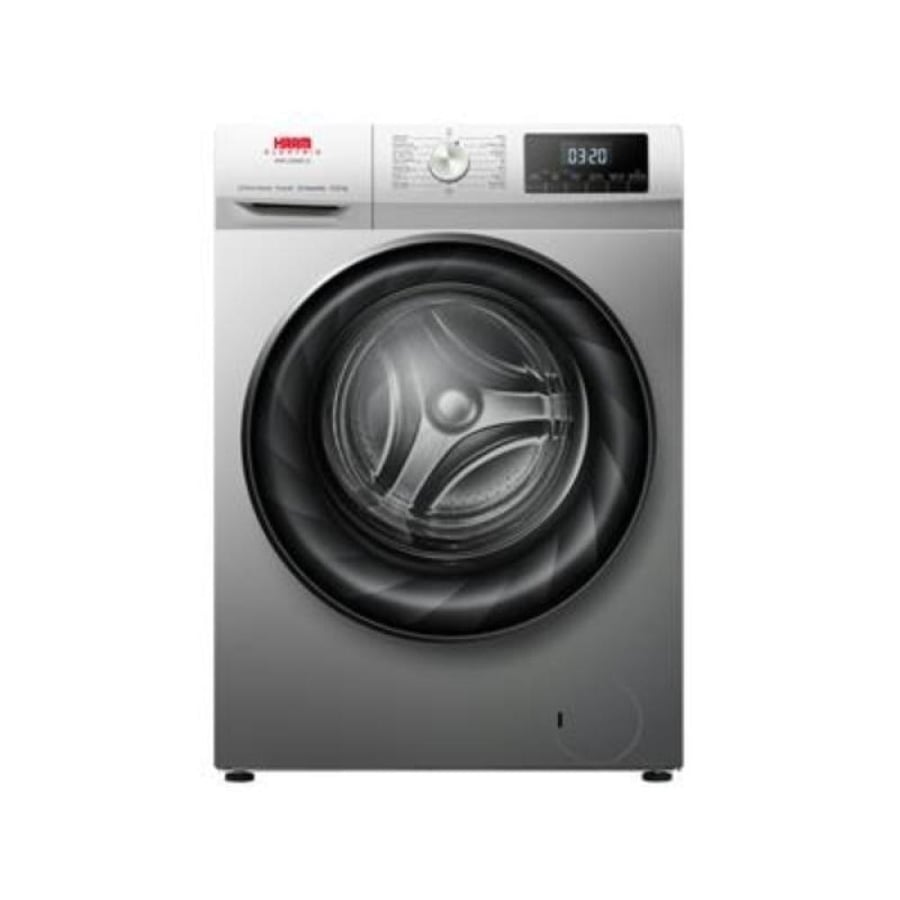 غسالة فتحة أمامية هام، 10 كيلو، Inverter، تنشيف 100%، فضي - موديل HMFL10D6S-22