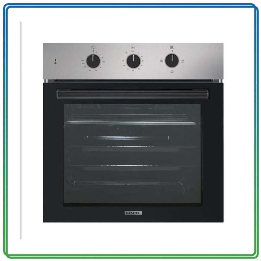 فرن كهربائي مدمج كومتيل 56 لتر مع مروحة أسود 362-10-B66-SF2