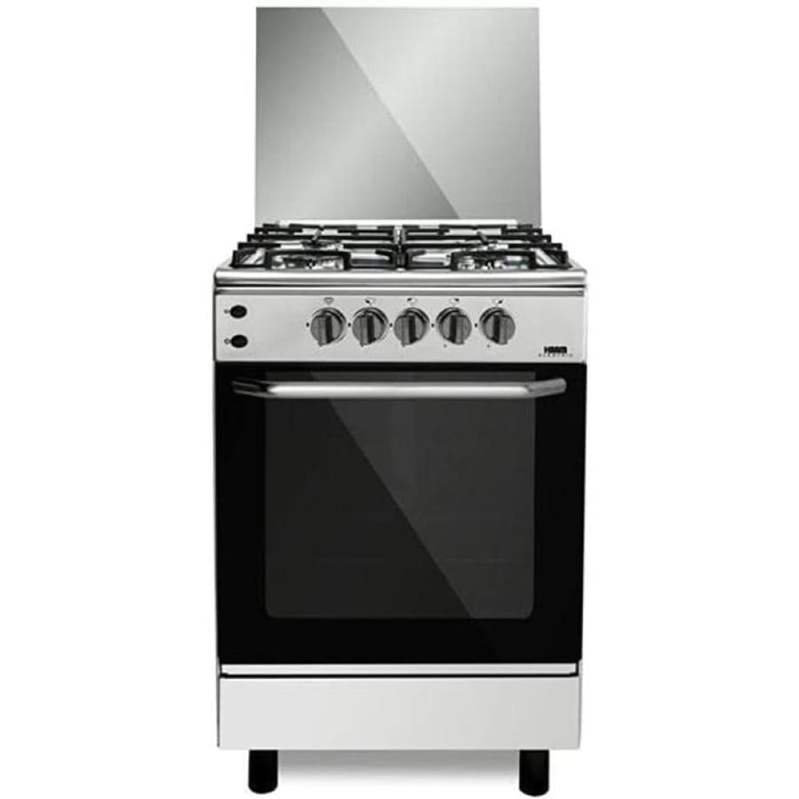 فرن غاز هام، 4 عيون، أمان كامل، 55x55 سم، استيل - موديل HM55GF-20