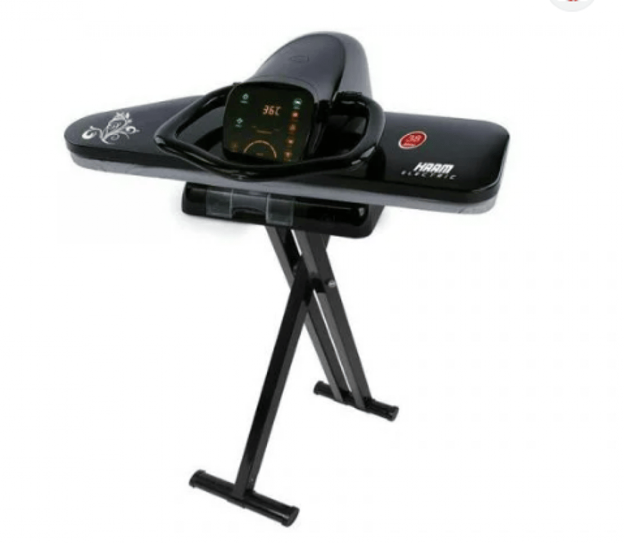 كواية هام، بخار كبس، 38 بوصة، 2200 واط، بشاشة لمس، أسود - موديل HM38SP-BT24