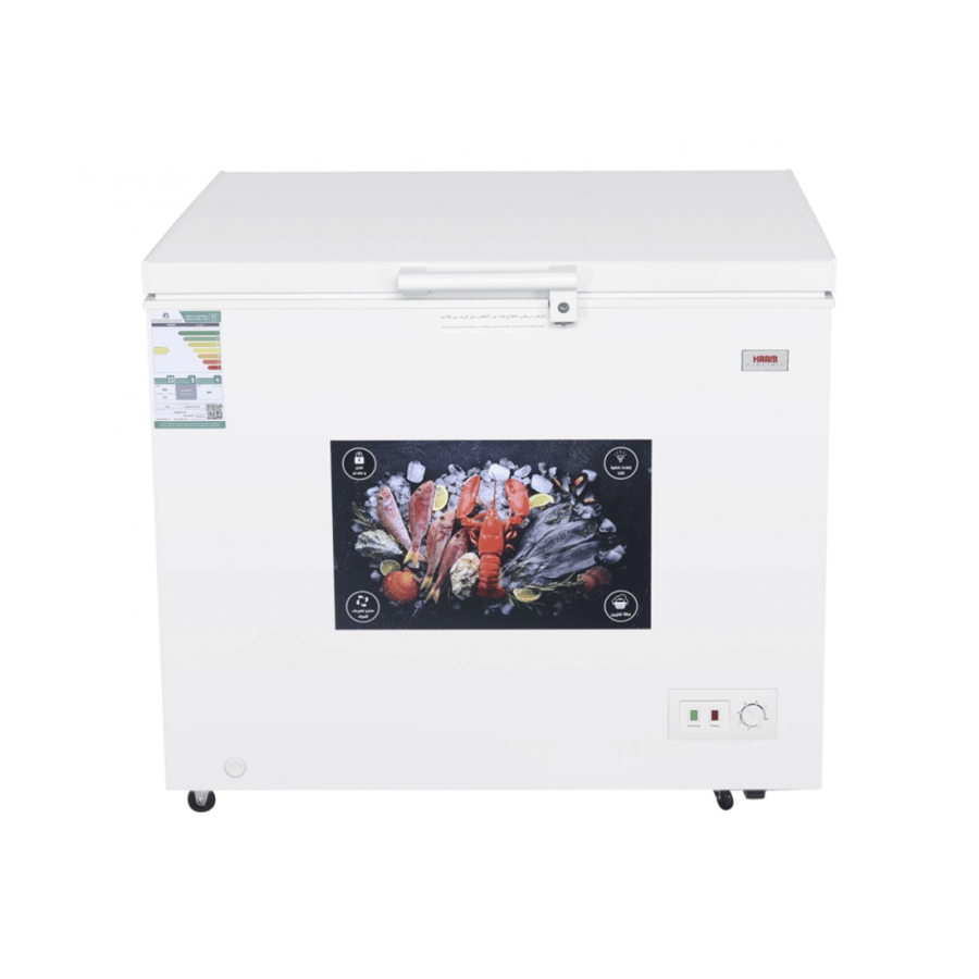 فريزر أفقي هام، 9.2 قدم، أبيض - موديل HM400FR-O23