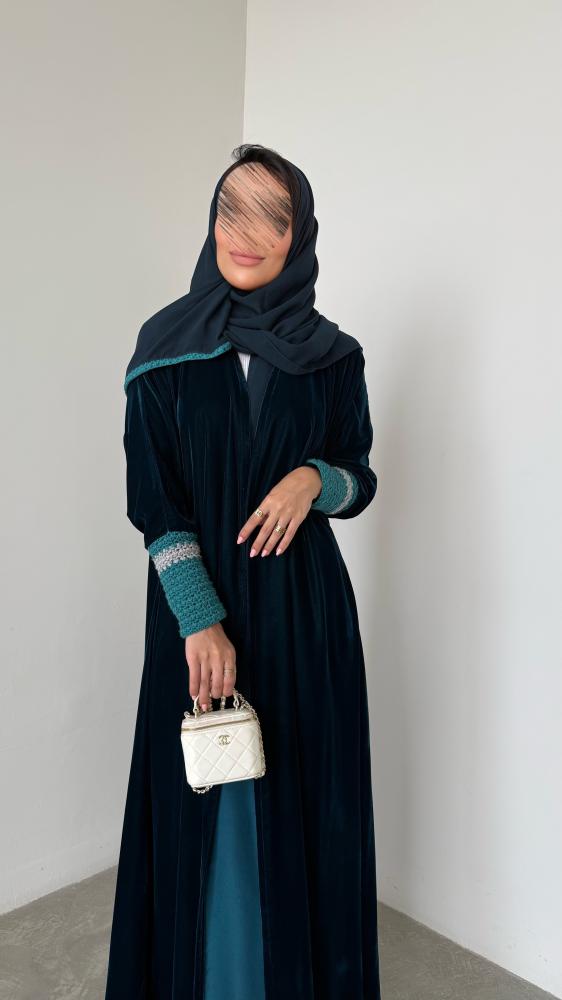 Hawaiian crochet abaya