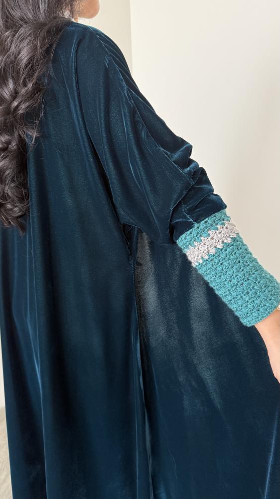 Hawaiian crochet abaya
