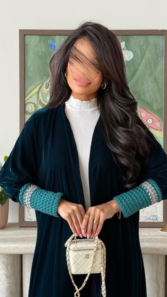 Hawaiian crochet abaya