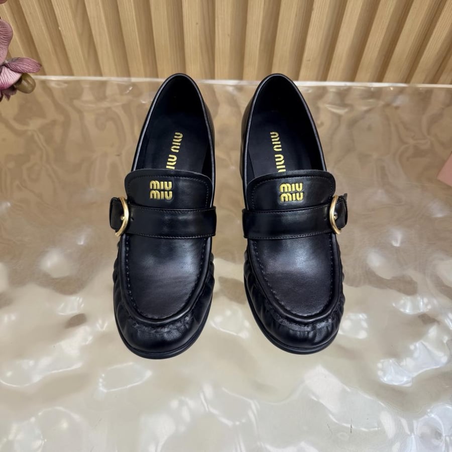 ميو ميو Heel Loafers