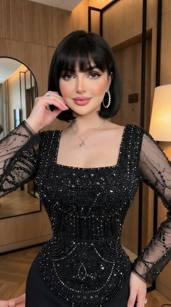 فستان سهرة فاخر باللون العنابي (البرغندي الدافئ