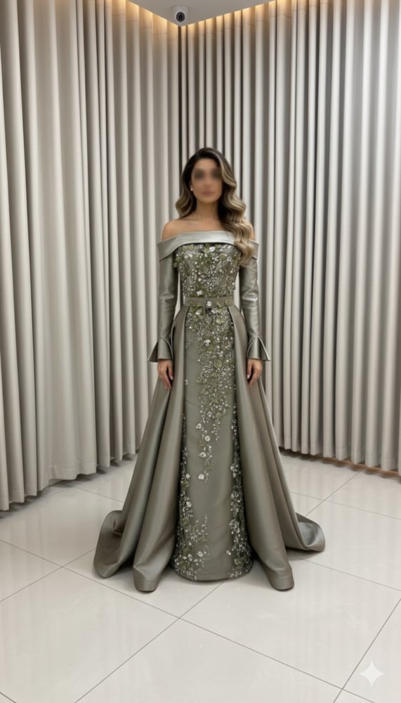 فستان سهرة أنيق وطويل