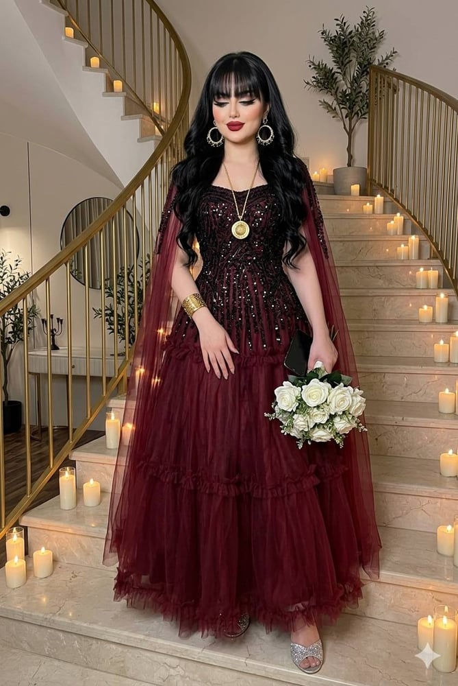 فستان سهرة طويل