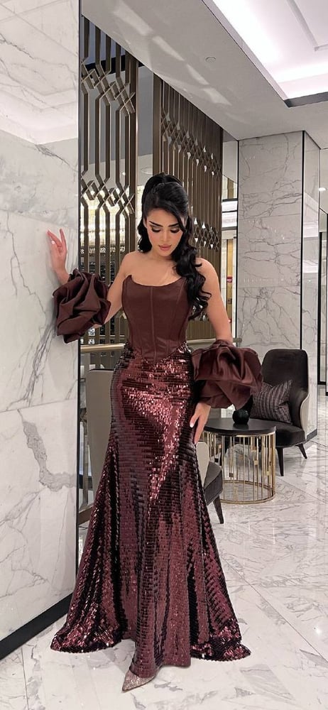 فستان سهرة كورسيه أنيق