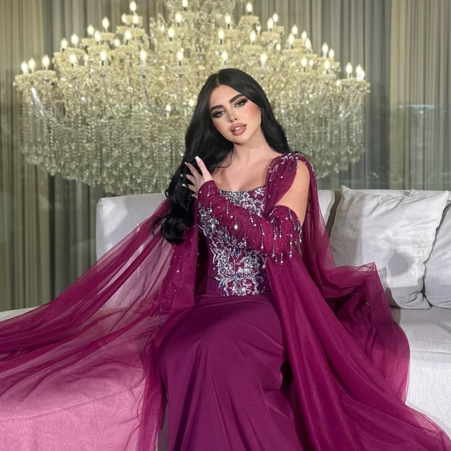 فستان سهرة جلابية