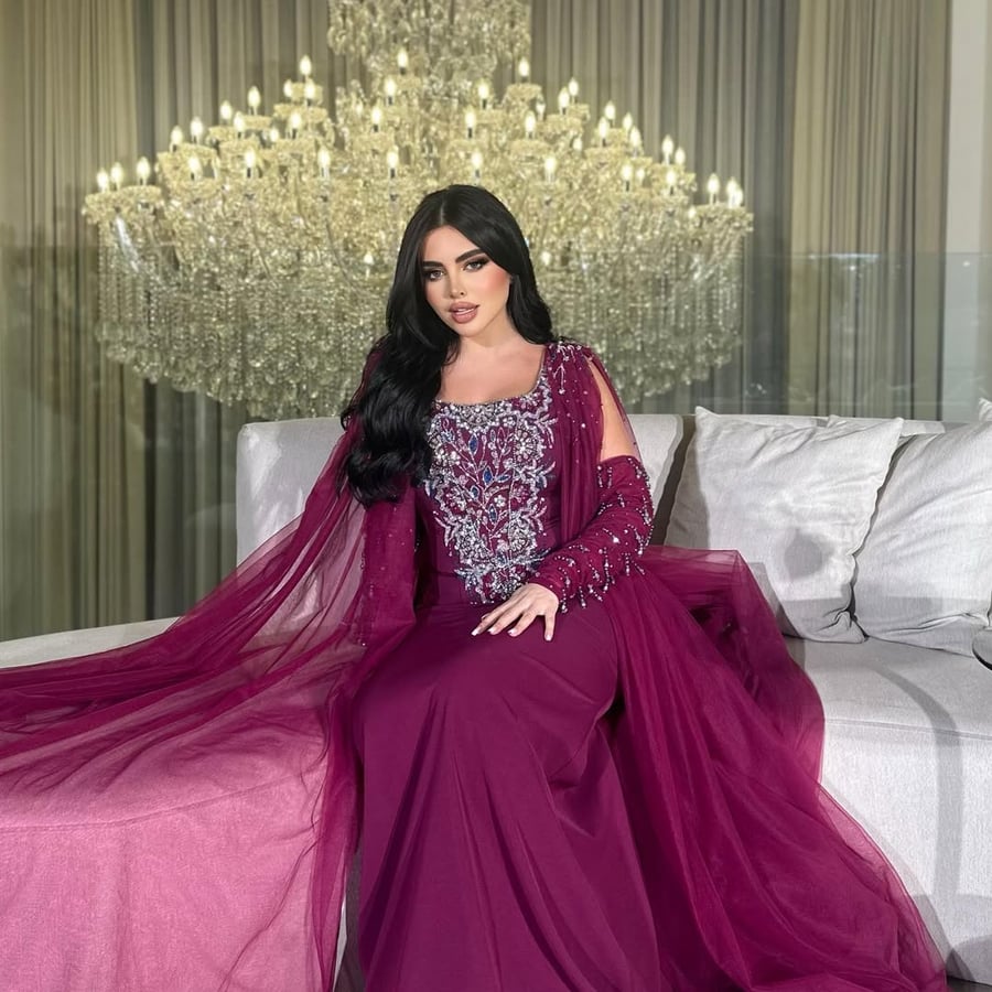 فستان سهرة جلابية