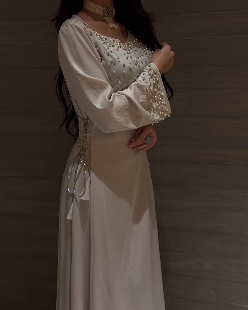 فستان سهرة طويل وناعم