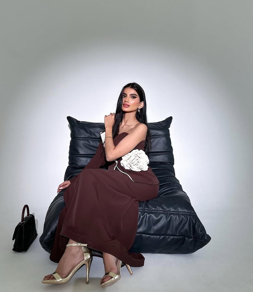 طقم سهرة عنابي أنيق