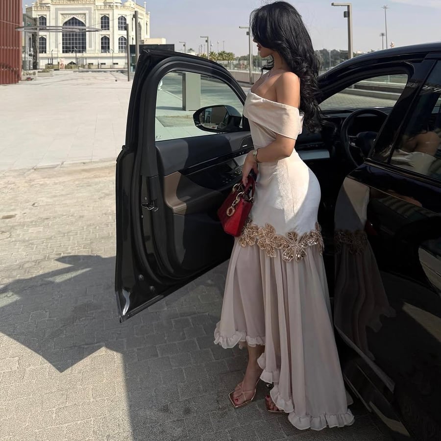 فستان سهرة راقي – شيفون خفيف