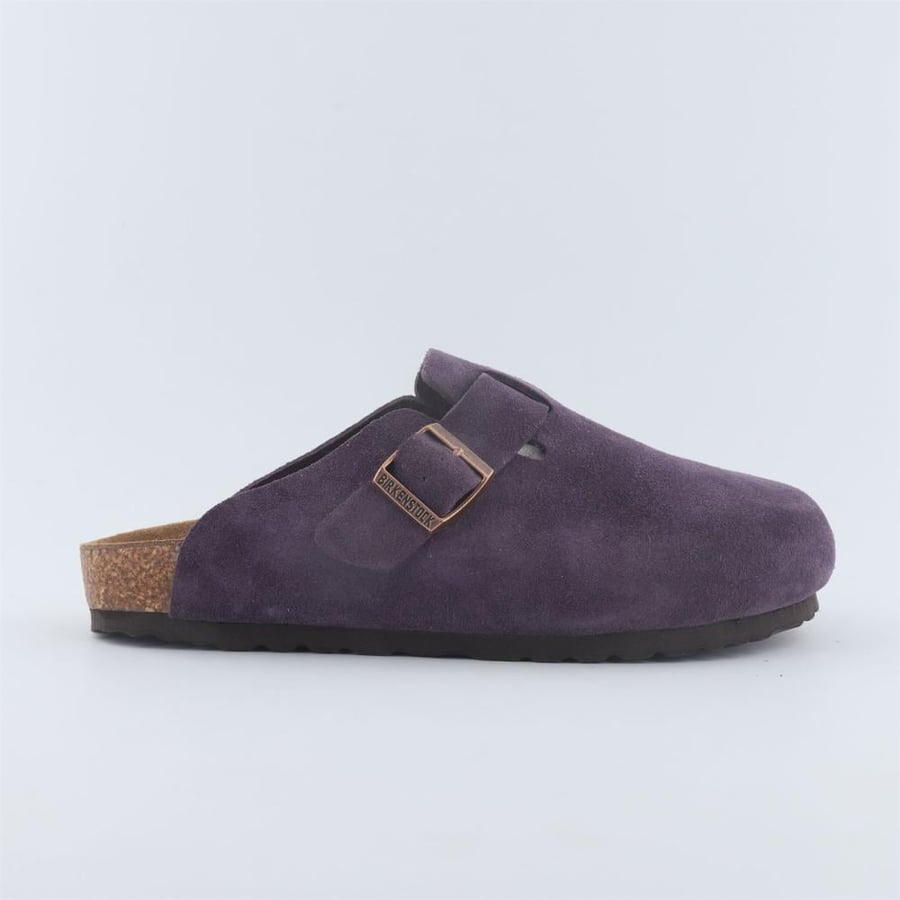 Birkenstock كلوق سويدي فاخر بتفصيل إبزيم أنيق