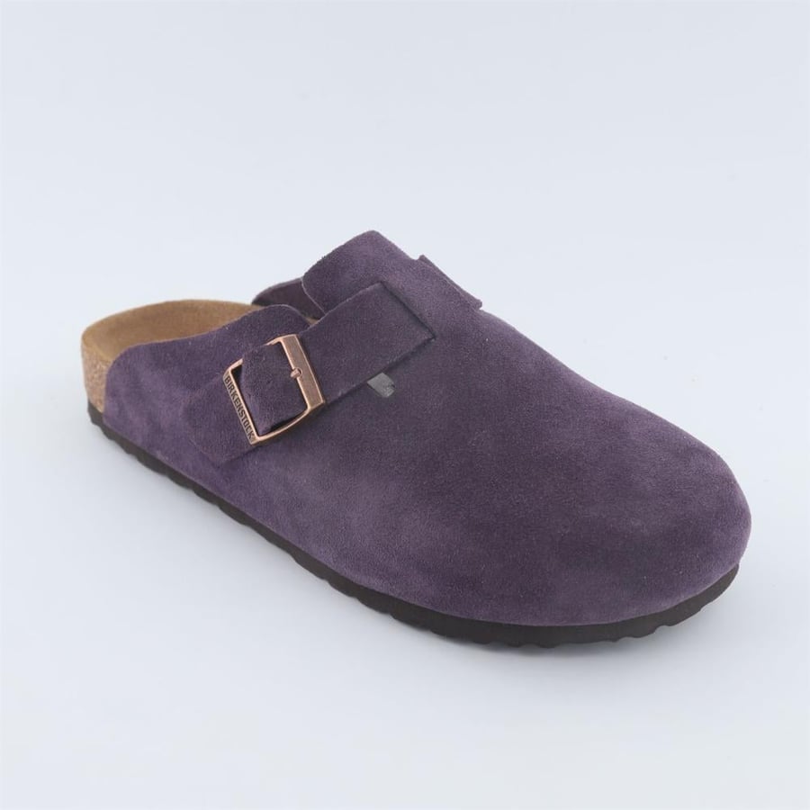 Birkenstock كلوق سويدي فاخر بتفصيل إبزيم أنيق