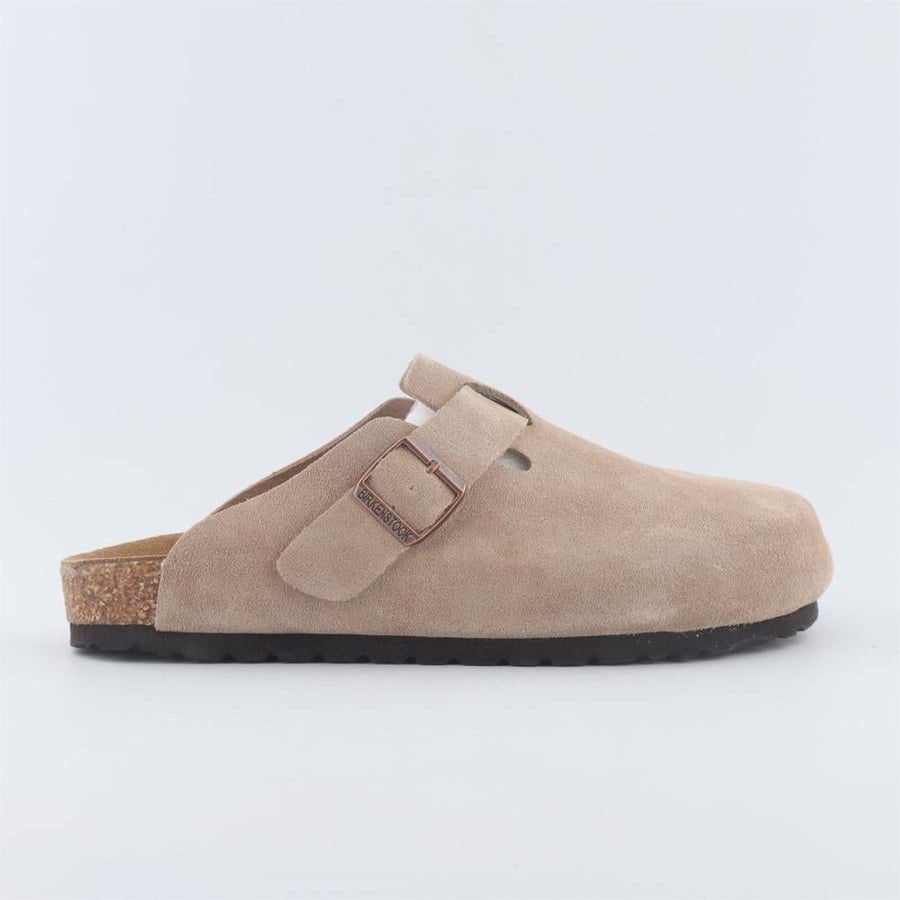 Birkenstock كلوق سويدي فاخر بتفصيل إبزيم أنيق