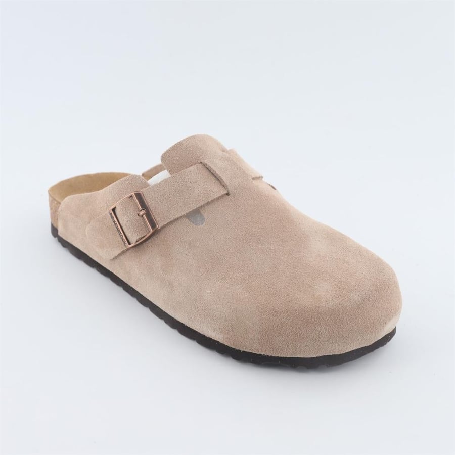Birkenstock كلوق سويدي فاخر بتفصيل إبزيم أنيق