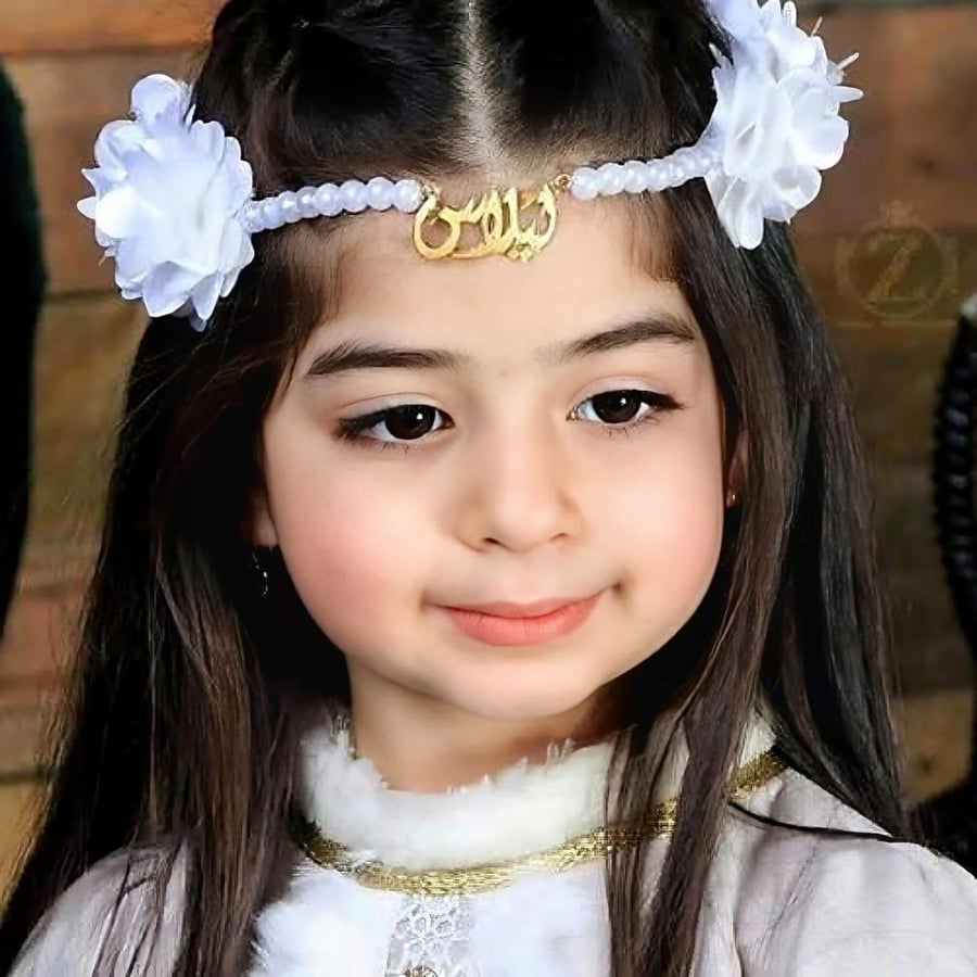 طوق ورد بناتي بالاسم مخصص هدية فخمة