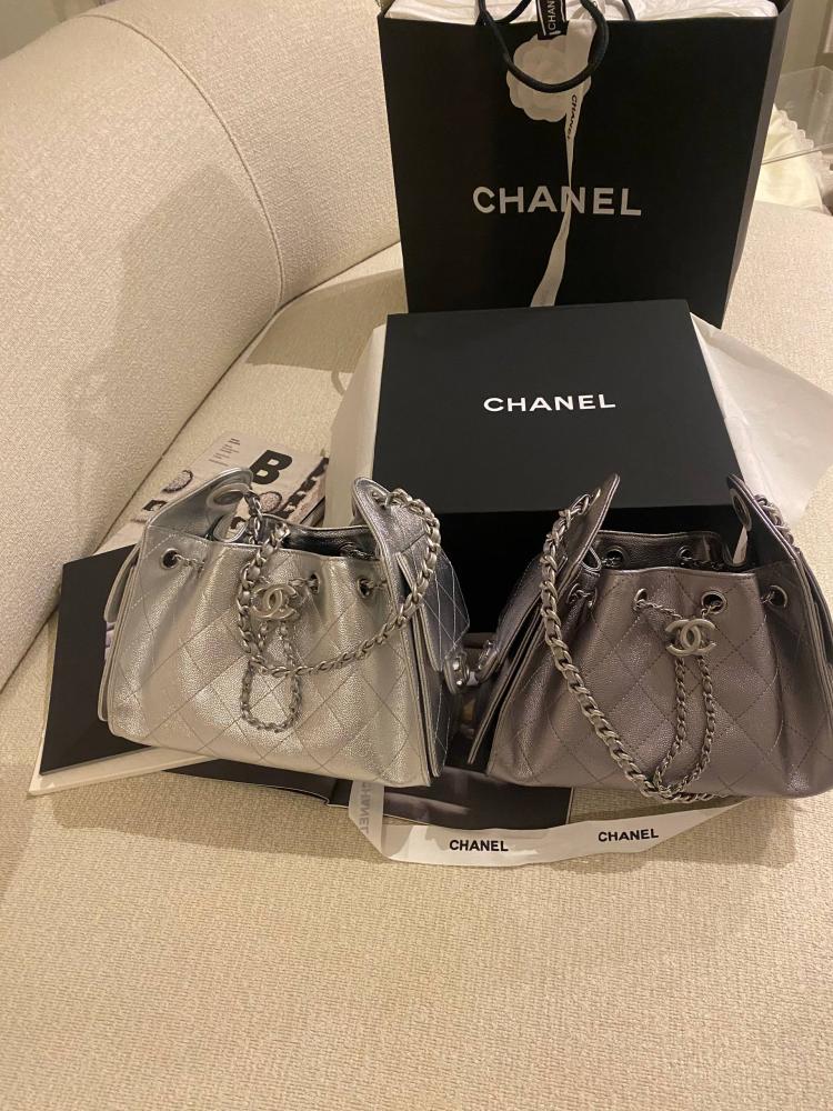Chanel 25 Mini- Silver