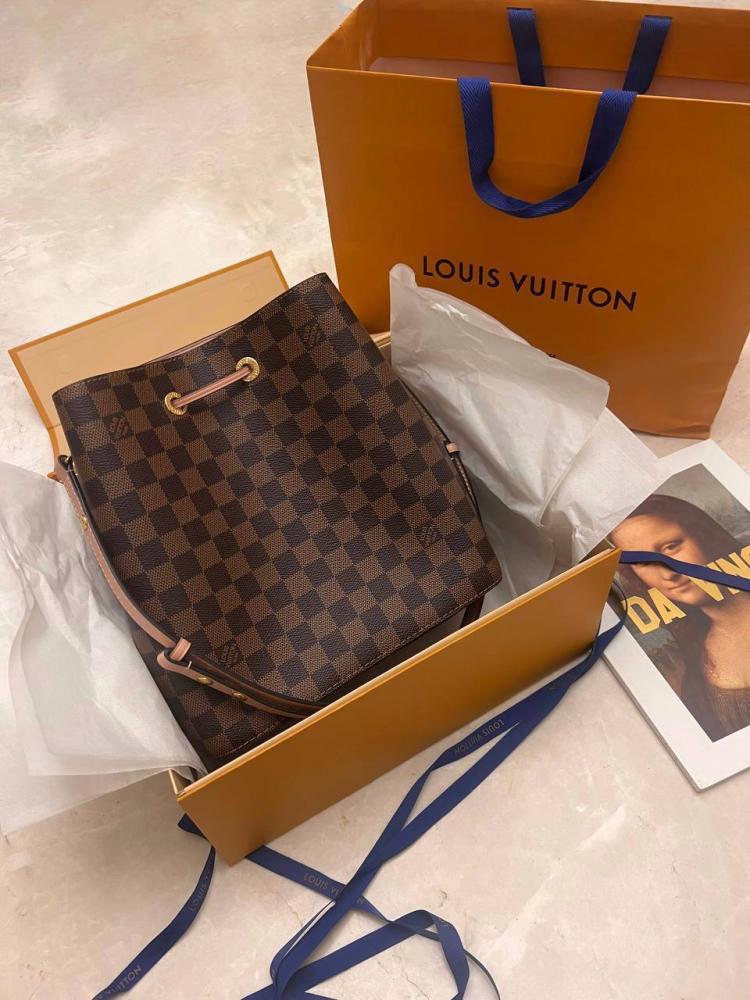 LV Ninoy Monogram Canvas and Leather Bag