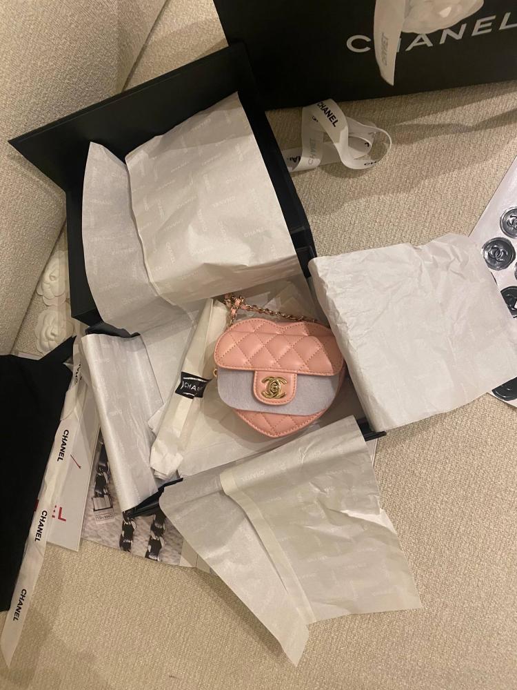 Chanel Heart Bag- Baby Pink