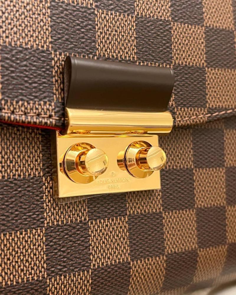 LV Damier Ebene Canvas Croisette Bag