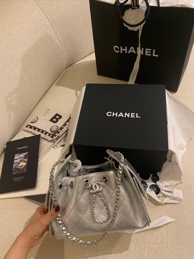 Chanel 25 Mini- Silver