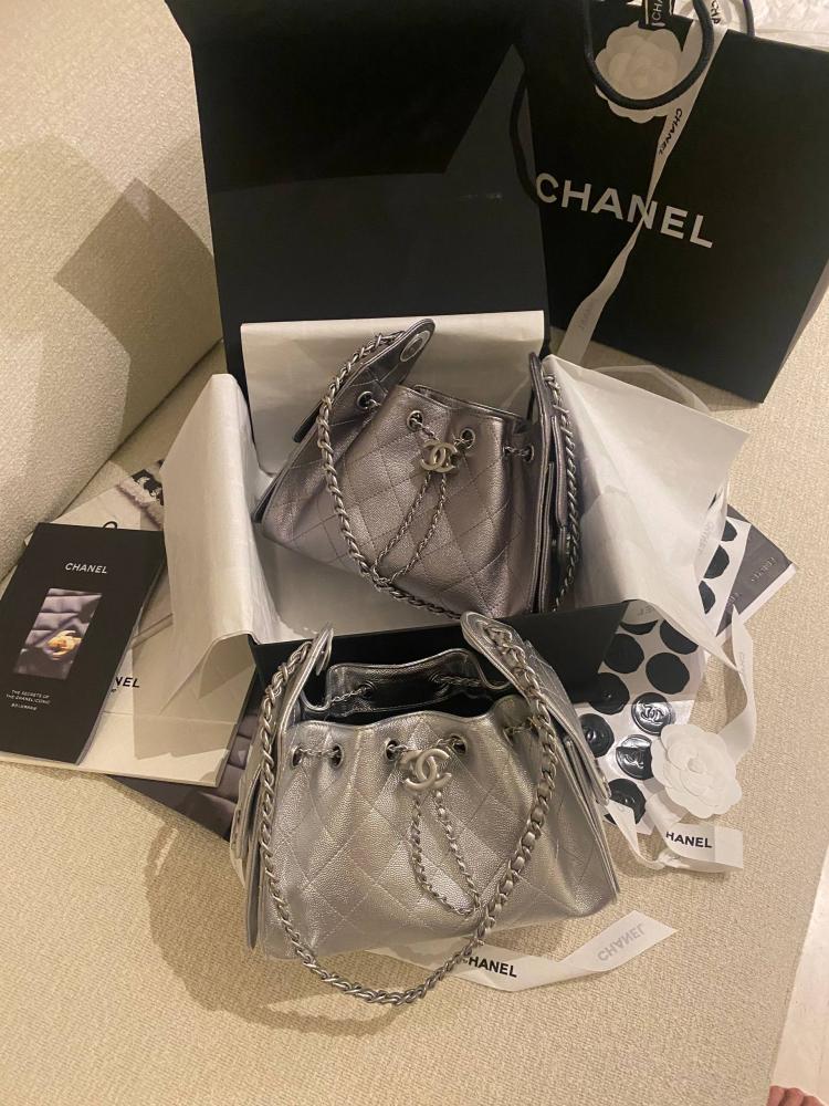 Chanel 25 Mini- Silver