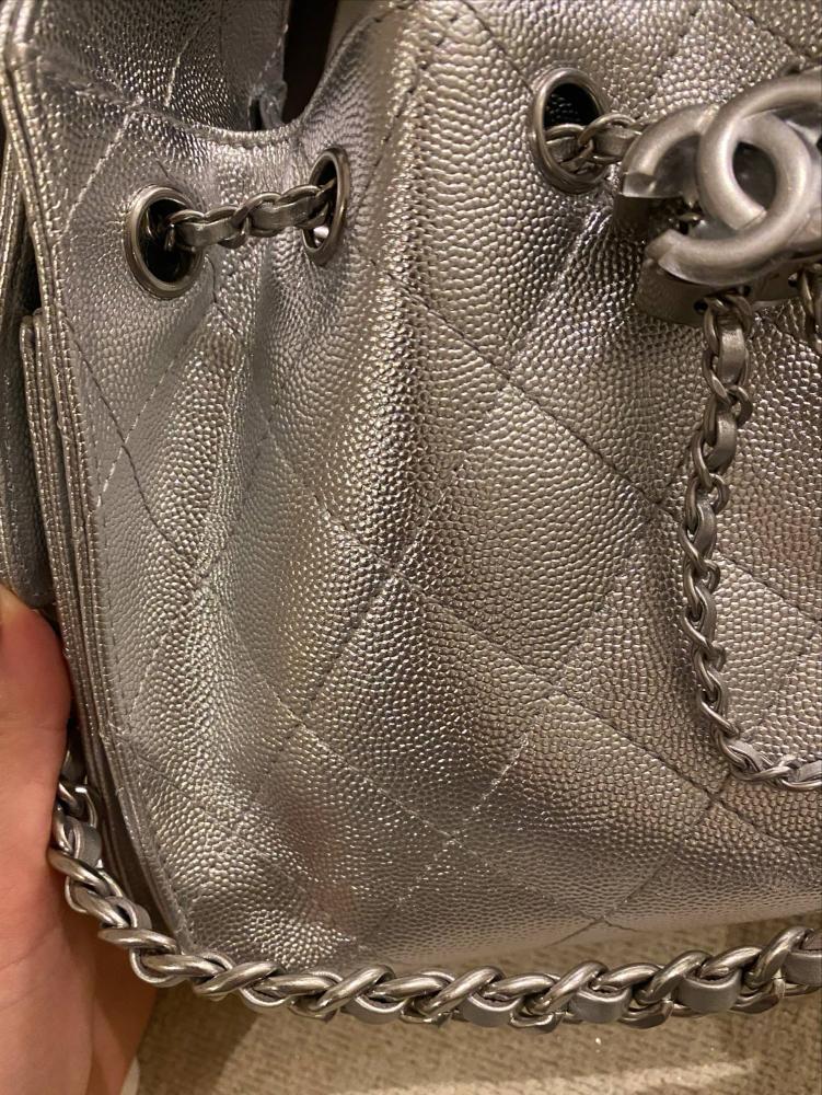 Chanel 25 Mini- Silver