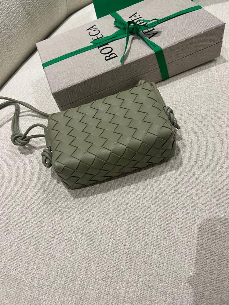 Botte Mini Cross Loop Camera Bag in Braided Leather
