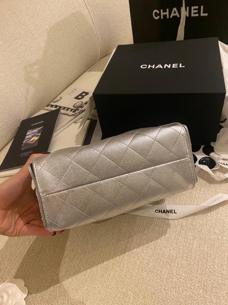 Chanel 25 Mini- Silver