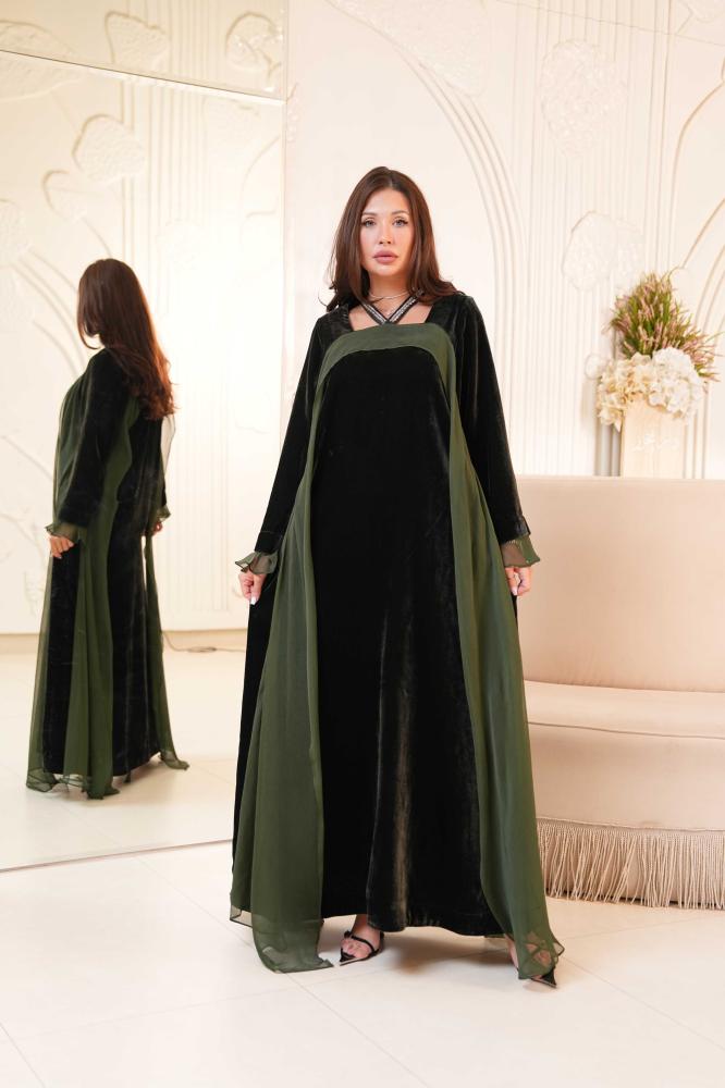Cross-Neck Velvet Elegance