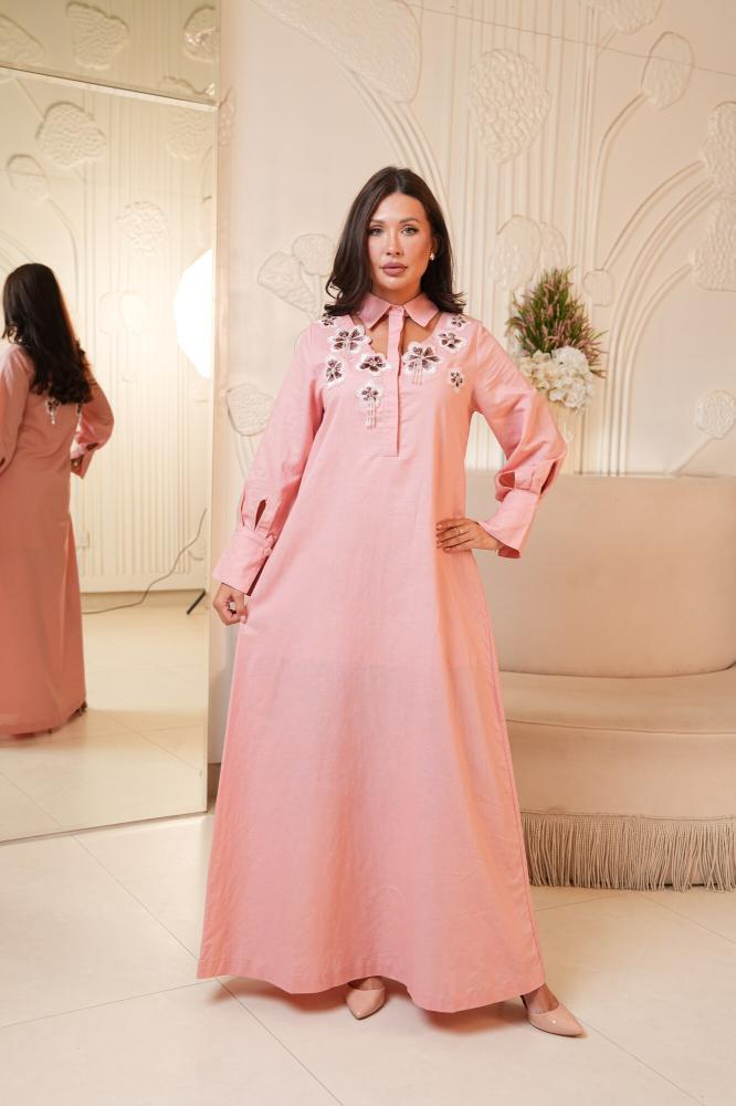 Blossom Linen Gown