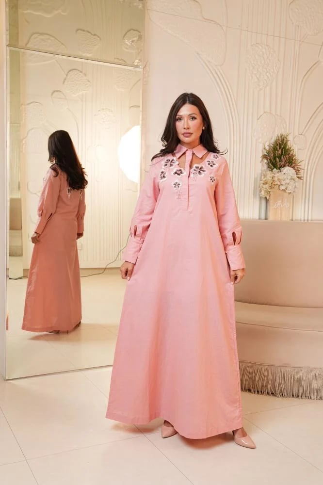 Blossom Linen Gown