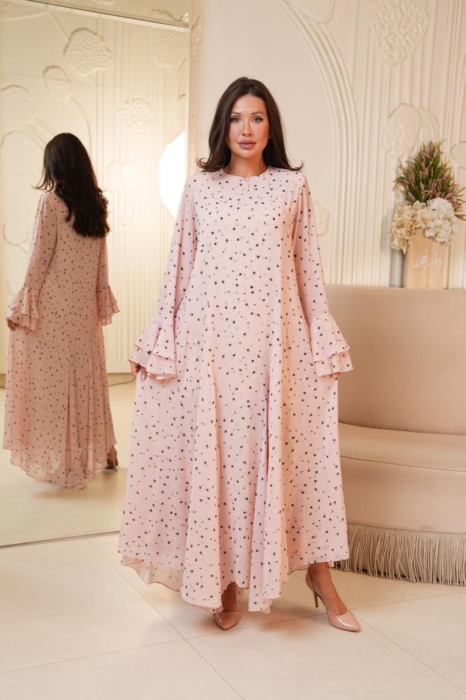 Midnight Polka Pink Dress