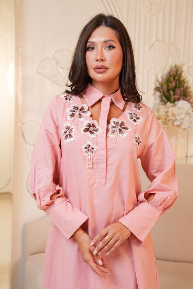 Blossom Linen Gown