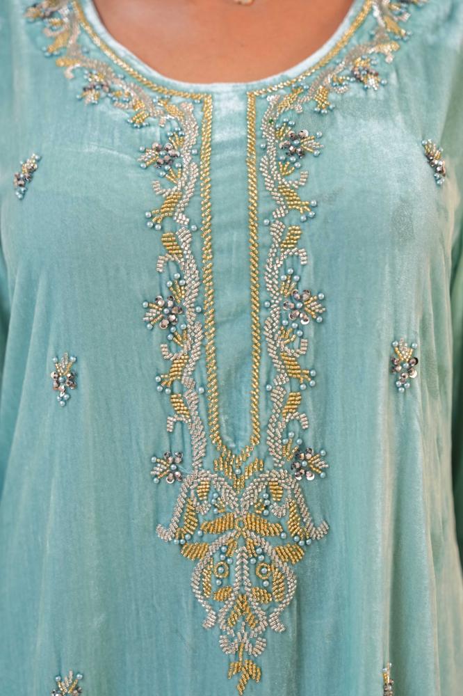 Sea Foam Shimmer Dress