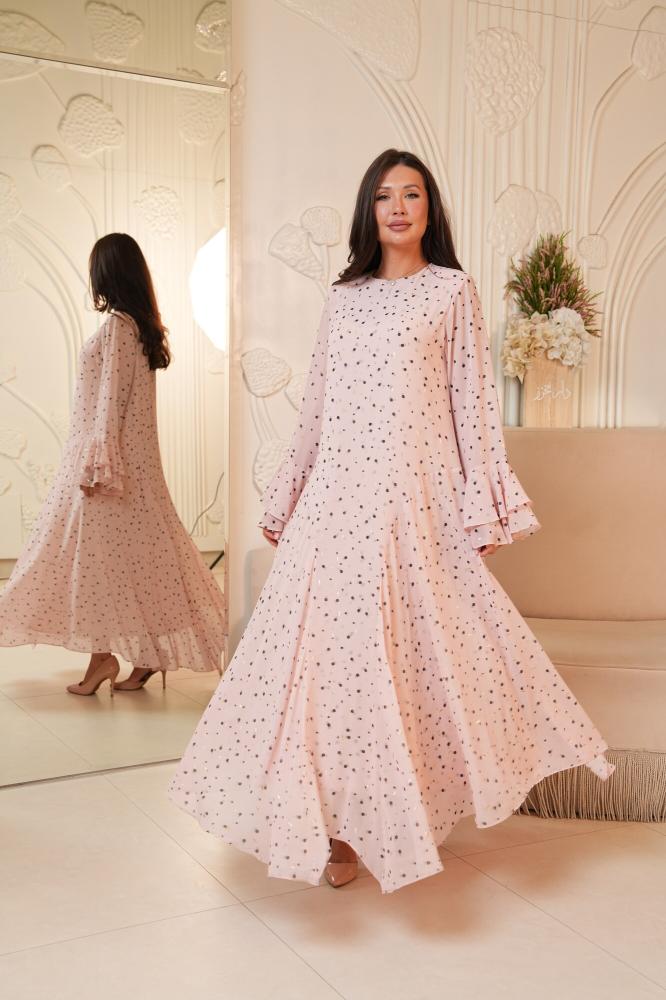 Midnight Polka Pink Dress