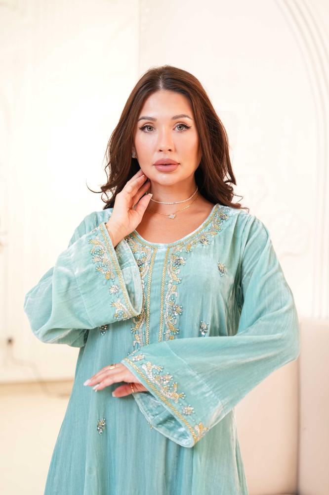 Sea Foam Shimmer Dress