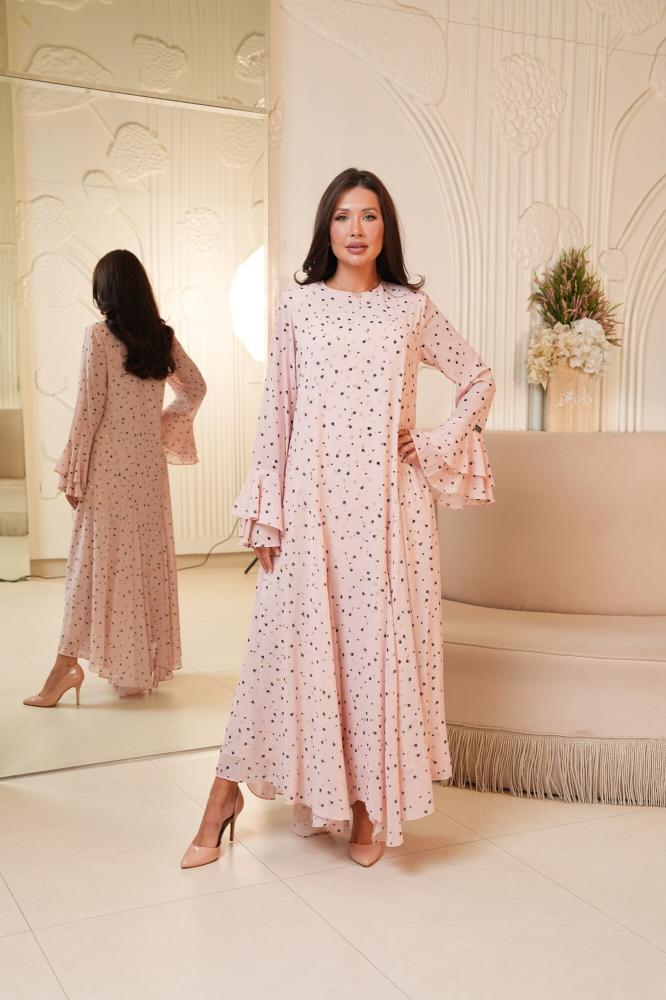 Midnight Polka Pink Dress