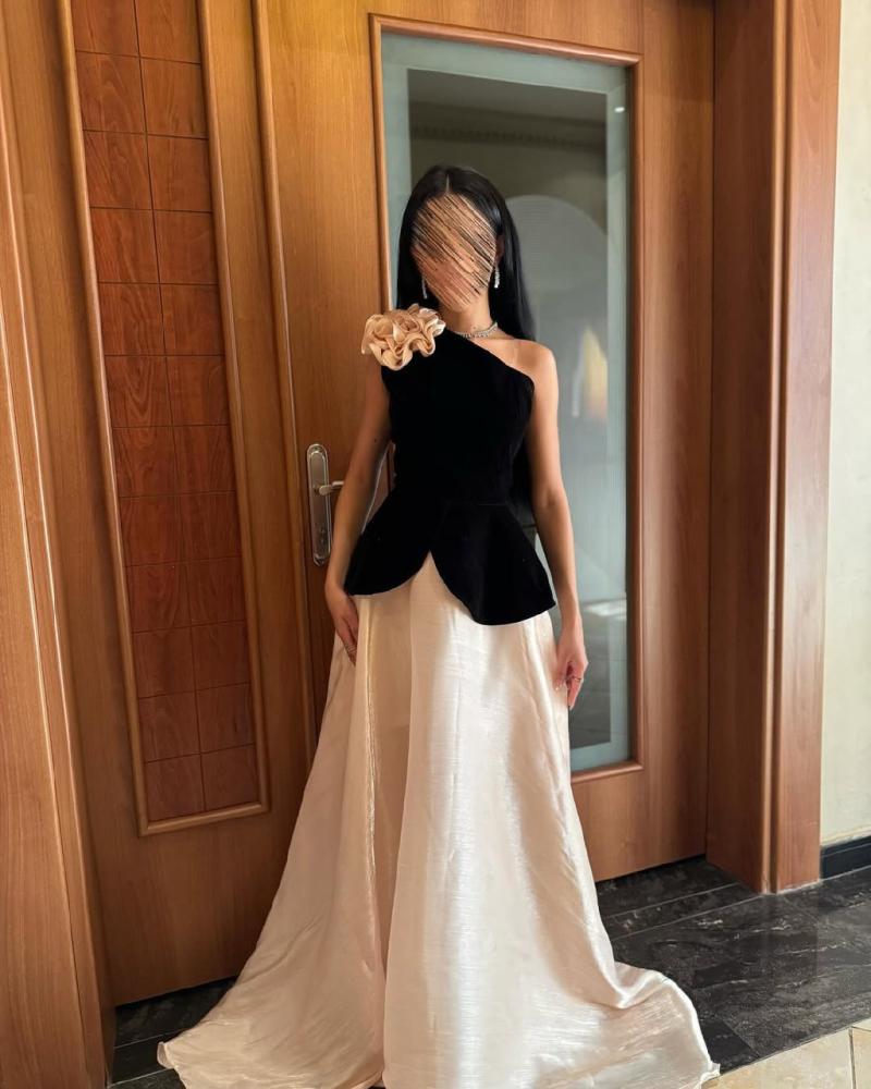 فستان ناعم وطويل