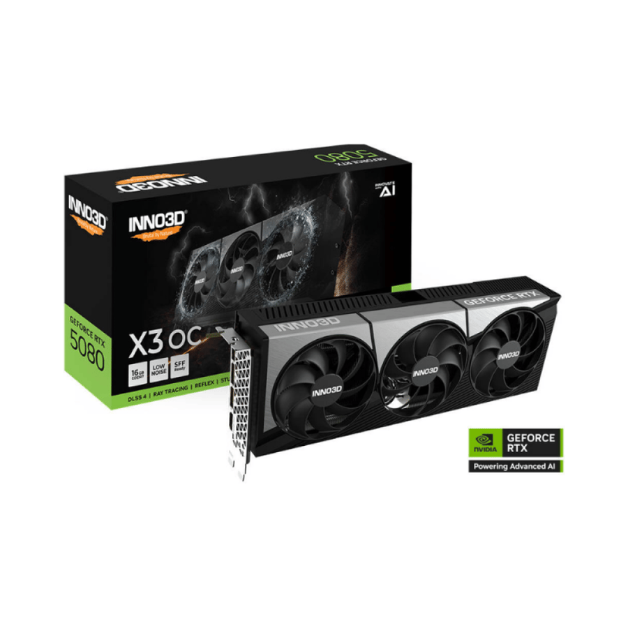 كرت شاشة إنو ثري دي - Inno3D RTX 5080 X3 OC 16GB أسود