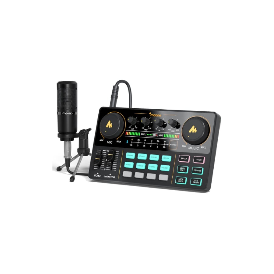 ماونو Maono AM200-S1 استوديو بودكاست متكامل مع مايكروفون وواجهة صوت