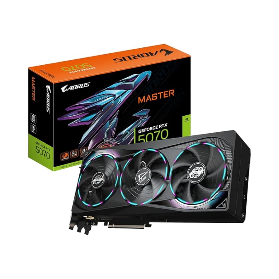 كرت شاشة جيجابايت اورس - Gigabyte Aorus RTX 5070 Master 12GB
