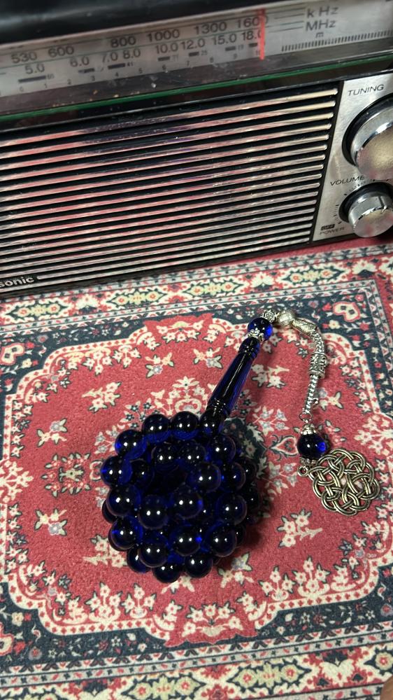 سبحة بكلايت معدن (ازرق حرباء)